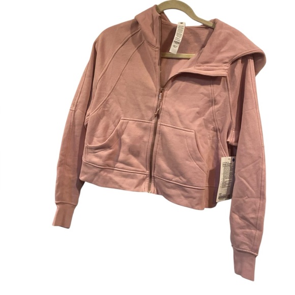 NWT Lululemon scuba oversized full zip hoodie PINK HAZE/ROSE GOLD Size XS/S